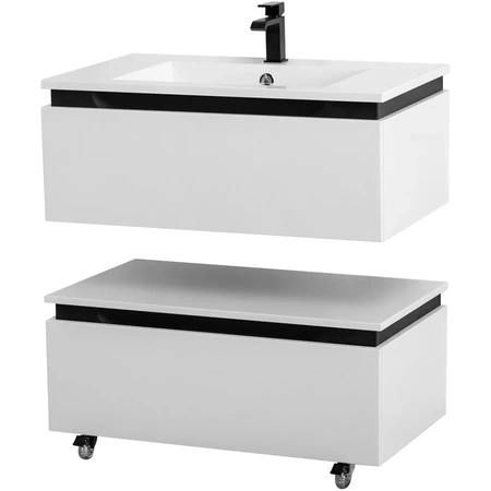 Тумба под раковину Cezares SLIDER-800-1C-PI-BO