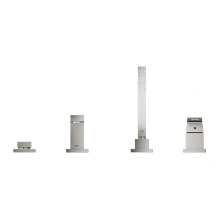 Смеситель для ванны на борт GROHE Eurocube 19897 DC1 (19897DC1) суперсталь