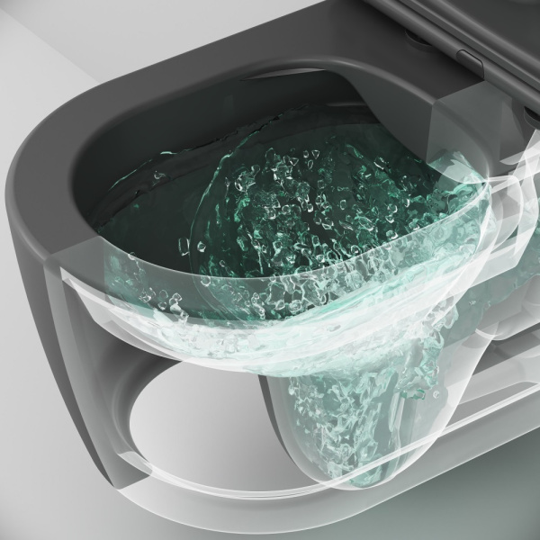 Унитаз подвесной безободковый AM.PM Func C8F1700MBSC с крышкой