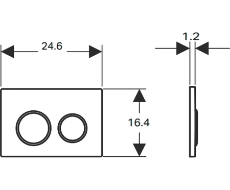 Клавиша смыва Vincea VFP-005MB черный