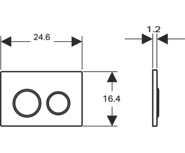 Клавиша смыва Vincea VFP-005MB черный