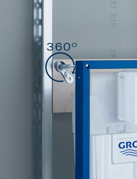 Система инсталляции для подвесного унитаза 3 в 1, Rapid SL, Grohe Система инсталляции для унитаза GROHE Rapid SL с панелью смыва (3 режима) (1,13 м) 38745 001 (38745001)
