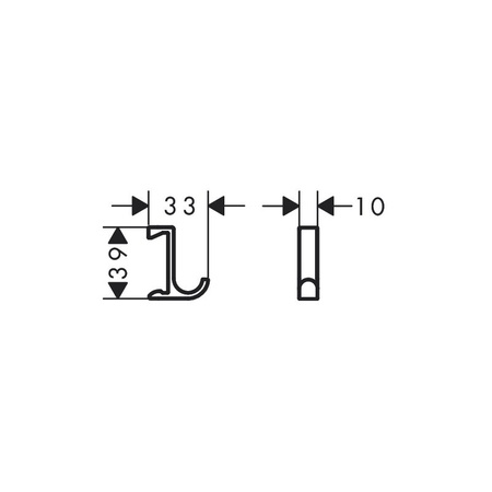 Крючок Hansgrohe WallStoris 27929700 белый матовый