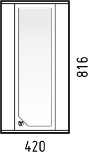 Шкаф подвесной 42х82 Corozo Флоренция 40SD-00000018
