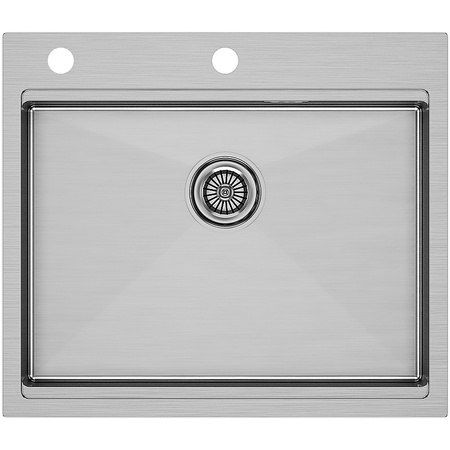 Кухонная мойка Paulmark  Brim-PRO PM705951-BS брашированная нерж. сталь