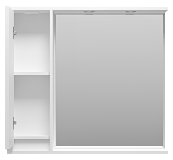 Зеркальный шкаф (88х80) Brevita Balaton 90 левый  BAL-04090-01-Л