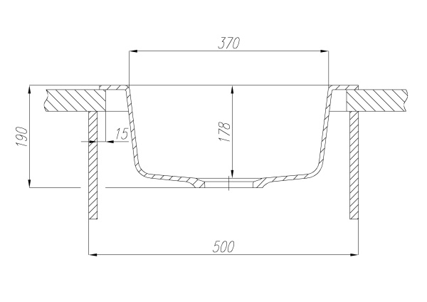 Кухонная мойка Aquaton Иверия 1A711032IV230 серый