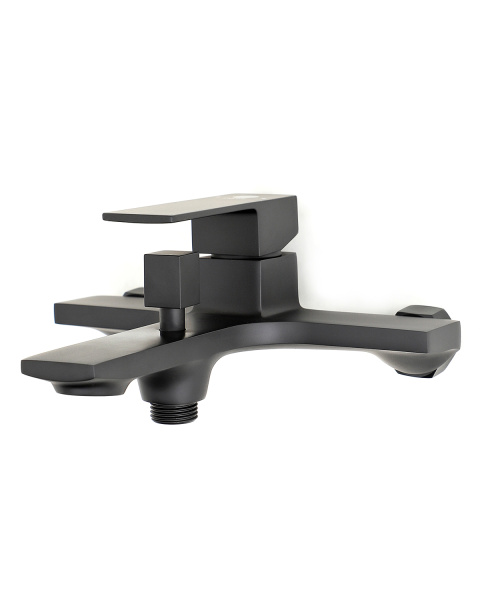 Душевая система смеситель с изливом Orange Lutz M04-932b черный