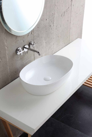 Раковина накладная (60х40) Azzurra Elegance ELLA060400C0BI/(ECI60 bi*0)