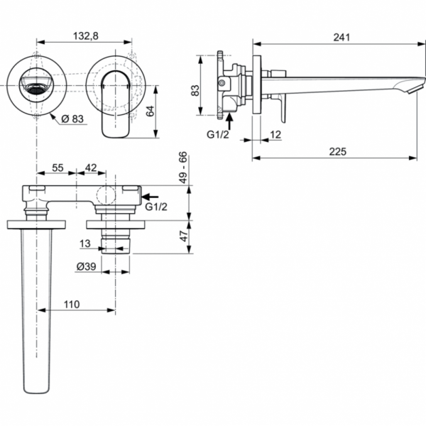 Смеситель для раковины Ideal Standard CONNECT AIR A7009AA