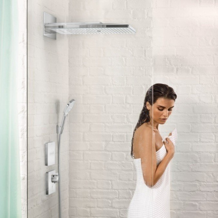 Верхний душ hansgrohe Rainmaker Select 580 3jet EcoSmart 24011400 белый/хром