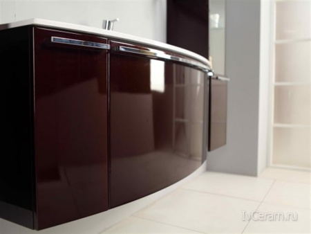 Тумба с раковиной Акватон Севилья 120 гранат