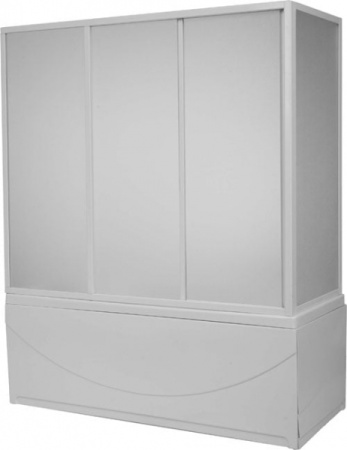 Шторка на ванну BAS  YMAYKA (3ств) пластик