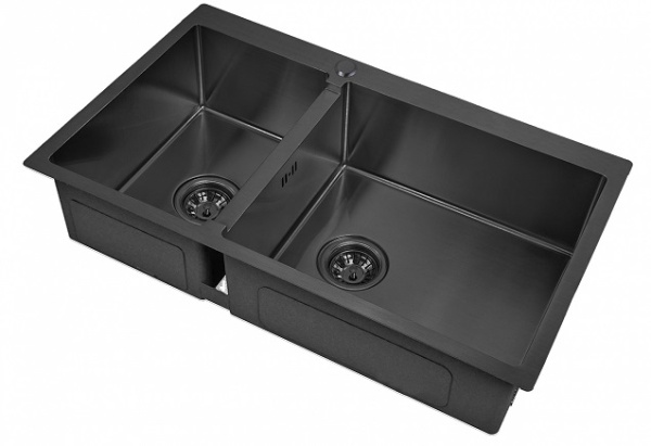 Кухонная мойка Zorg PVD (правая) 78-2-51-R GRAFIT