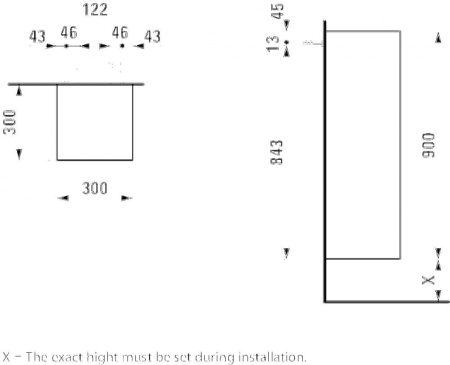 Шкаф-пенал Laufen Boutique 4.0915.1.150.250.1