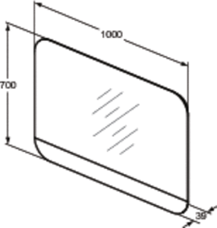 Зеркало Ideal Standard Tonic II R4347KP