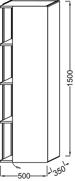 Пенал Jacob Delafon Terrace Premium (50х150) EB1740DRU-G1C