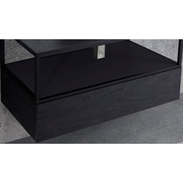 Тумба подвесная Cezares Cadro 70 CADRO-70-1C-SO-NR-BLUM nero