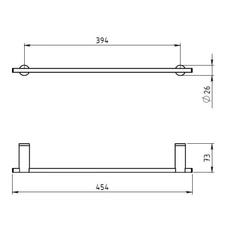 Полотенцедержатель Novaservis Metalia 2 6227.0