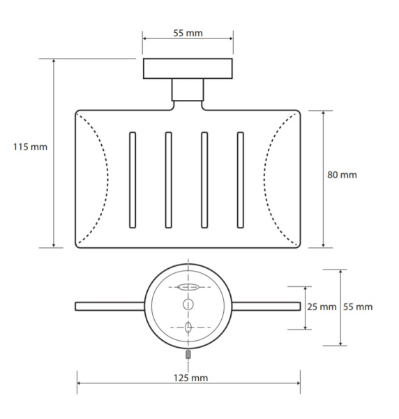 Мыльница прямоугольная Bemeta NEO 104208085