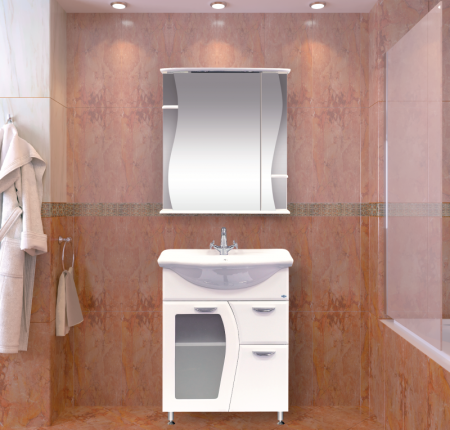 Зеркало-шкаф (65х72) Misty Лиана 65 левый Э-Лиа02065-01СвЛ