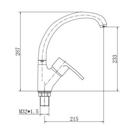 Смеситель для кухни FASHUN A4165-2