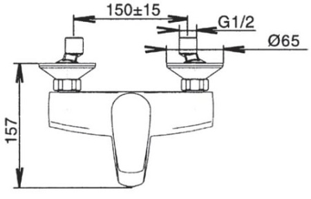 Смеситель для ванны Jacob Delafon Panache E71241-CP