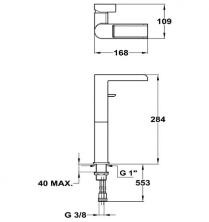 Смеситель для раковины Teka Formentera 623110200 (62.311.02.00)