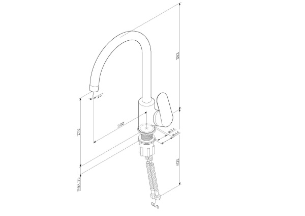 Смеситель для кухни Am.Pm Like F8007122