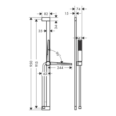 Душевой гарнитур Hansgrohe Pulsify E 1jet EcoSmart 24380700 белый матовый