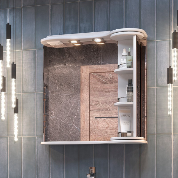 Зеркало со шкафом (70,6x70,2) Vigo Callao zsh.CAL.70.El