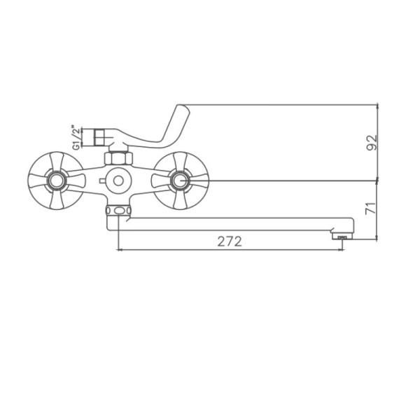 Смеситель для ванны Cron CN2242
