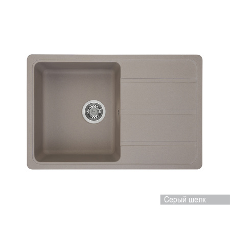 Кухонная мойка Aquaton Аманда 1A712832AD250 серый шелк