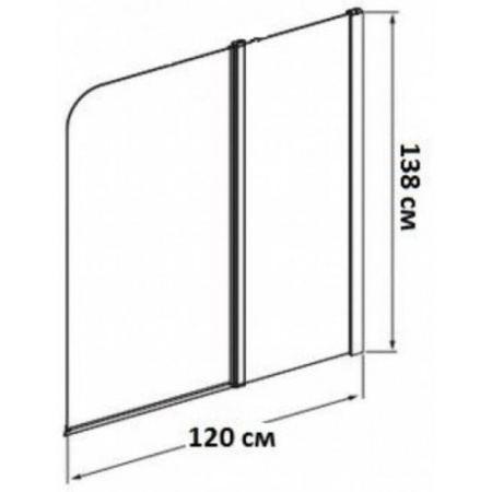 Шторка для ванны 1Marka  HX-121  05штп121