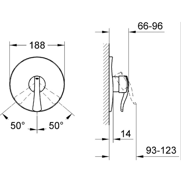 Смеситель Grohe Ectos 19546MB0 (19546 MB0)