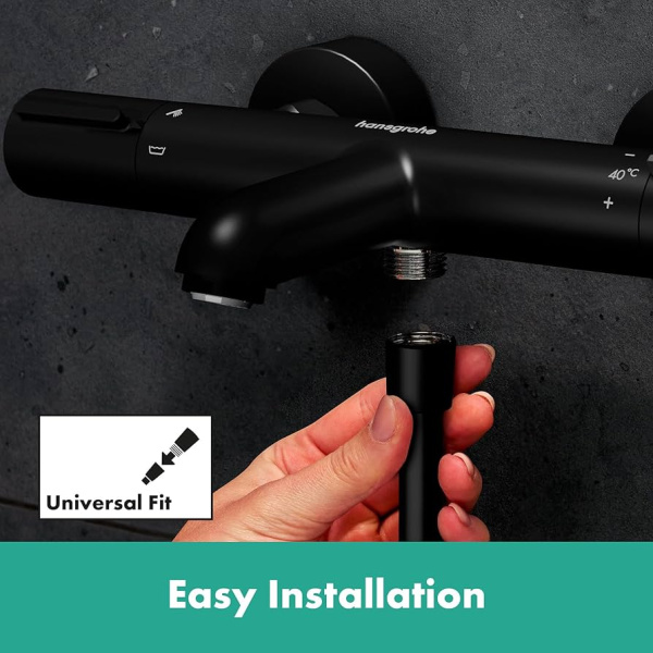 Термостат для ванны Hansgrohe Ecostat Element 13347000 черный матовый