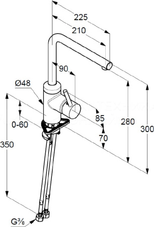 Смеситель для кухни Kludi L-ine 428143977