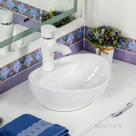 Раковина накладная (41х33) Melana 7167X-805