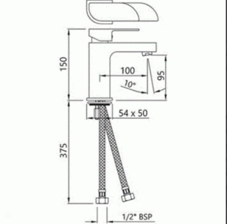 Смеситель для раковины Jaguar Alive ALI-CHR-85011B