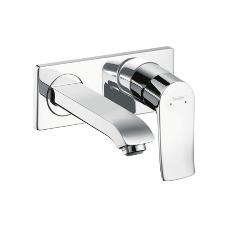 Смеситель для раковины настенный Hansgrohe Metris 31085000 хром