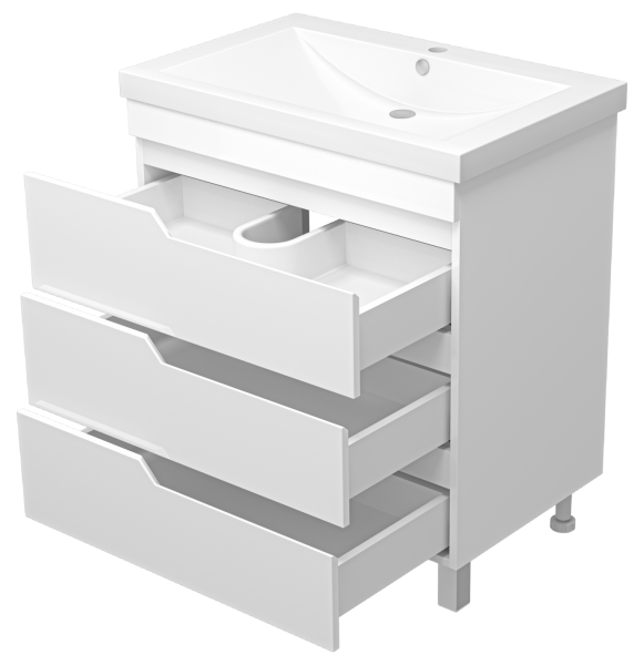 Тумба с раковиной Misty Софт 75 УТ000015030