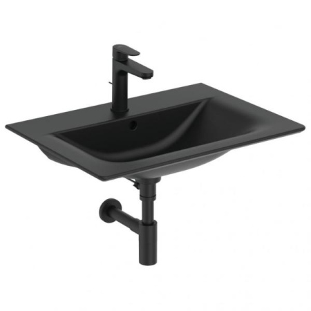 Сифон G1 1/4" для раковины Ideal Standard T4441XG, черный