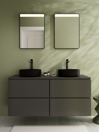 Смеситель для раковины без донного клапана Hansgrohe Vivenis 75042670 черный матовый
