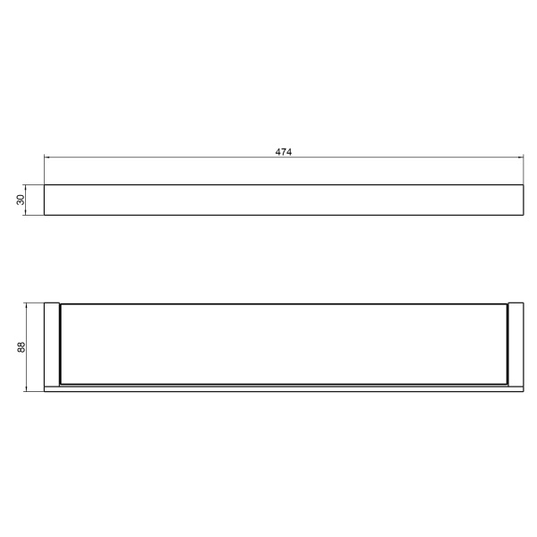Стеклянная полка Timo Petruma 15272/00