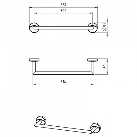 Полотенцедержатель Novaservis Metalia 11 0126.0