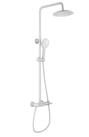 Душевая система WONZON & WOGHAND MUSE Corno, белый матовый WW-A30653-MW