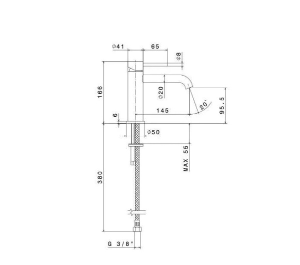 Смеситель для раковины Kerama Marazzi Eterna 69612XKM.50.050