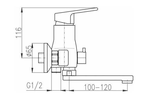 Смеситель для ванны Rav Slezak Victoria VI251.5