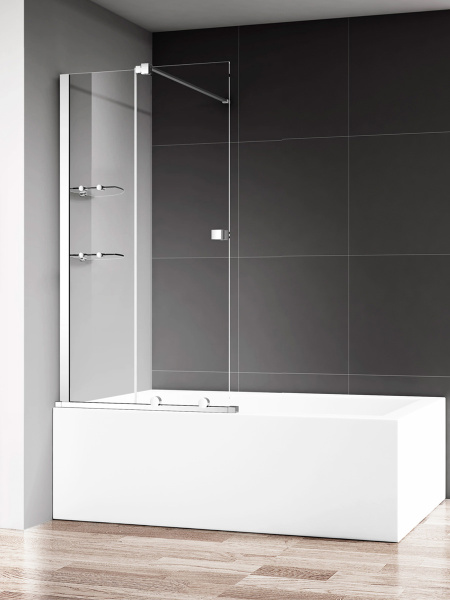 Шторка на ванну AQUAme AQM6601-2