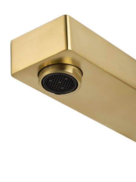 Смеситель для раковины встраиваемый WONZON & WOGHAND CUBE, брашированное золото WW-88869016-BG Смеситель для раковины встраиваемый WONZON & WOGHAND CUBE, брашированное золото WW-88869016-BG